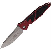 Microtech 16110APMR Socom Elite Linerlock Apocalyptic Tanto Merlot Aluminum Handle