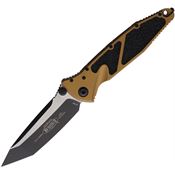 Microtech 1611TA Socom Elite Linerlock Two-Tone Tanto Tan Aluminum Handle
