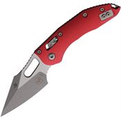 Microtech 18650 Stitch Ram Lok Apocalyptic Red Fluted Aluminum Handle