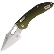 Microtech 16660 Stitch Ram Lok Stonewash OD Green Fluted Aluminum Handle