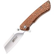 Mtech A2029BZ Satin Sheepsfoot Linerlock Knife A/O Bronze Handle