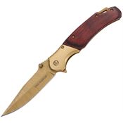 Tac Force 2009GD Assist Opening Linerlock Knife Gold TiNi Aluminum Handle