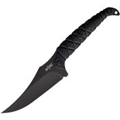 S-TEC 25150BK Black Unswept Fixed Blade Knife Black Synthetic Handle