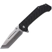Tac Force 2012BK Assist Opening Satin Tanto Linerlock Knife Black G10 Handle