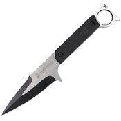 USMC FIX3005BK Two-Tone Spear Point Fixed Blade Knife Black Nylon Handle