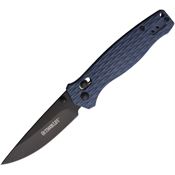 Outdoor Life 008BL Carin PLX Black Axis Lock Knife Blue Handle