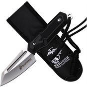 USMC FIX3009BK Satin Reverse Tanto Fixed Blade Knife Black Nylon Handle