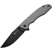 SenCut 250561 Sylor Black D2 Tool Clip Point Linerlock Knife Gray G10 Handle