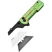 Oknife U1ULTRAZG Otacle U1 Ceramic Ultra Button Lock Knife Zombie Green Aluminum Handle
