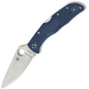 Spyderco 243PCBL Endela Satin Lockback Knife CPM SPY27 Blue FRN Handle