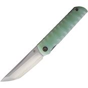 North Mountain Blade 2411JD Kick Stop Chop Tanto Linerlock Knife Jade Handle