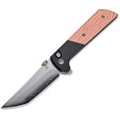 North Mountain Blade 2407CUHM Chop 2 Tanto Button Lock Knife Copper Handle
