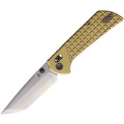 North Mountain Blade 2532CU Crossbar Tanto Lock Knife Frog Brass Handle