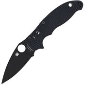 Spyderco 101GMCBKP2 Manix 2 Black DLC MagnaCut Ball Bearing Lock Knife Black G10 Handle