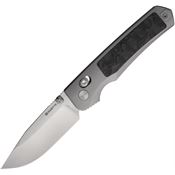 Remette AURAD Aurora Bohler Crossbar Lock Knife Gray Titanium Handle