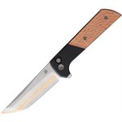 North Mountain Blade 2407CUHM5 Chop 2 Copper Vein Tanto Button Lock Knife Copper Handle