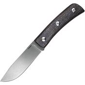 Straight Line 8BSBB Buster Stonewash Bohler Fixed Blade Knife Brown Burlap Micarta Handle