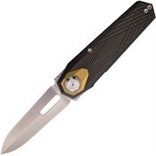 Remette RTIPA Infinite Power Bohler Dagger B-Linerlock Knife Black Titanium Handle