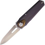 Remette RTIPG Infinite Power Bohler Dagger B-Linerlock Knife Blue Titanium Handle