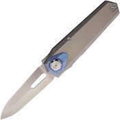 Remette RTIPT Infinite Power Bohler Dagger B-Linerlock KnifeGray Titanium Handle