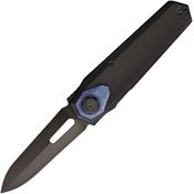 Remette RTIPD Infinite Power Black DLC Bohler Dagger B-Linerlock Knife Black Titanium Handle