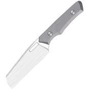 Vero Engineering ALLHST Axon Satin Bohler Cleaver Fixed Blade Knife Stonewash Titanium Handle