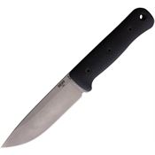 Reiff F5119BCMBLKA F5 Gen 2 Stonewash Saber MagnaCut Drop Point Fixed Blade Knife Black Micarta Handle