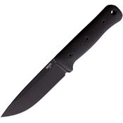 Reiff F511BBCMBLKA F5 Gen 2 Black DLC Saber MagnaCut Drop Point Fixed Blade Knife Black Micarta Handle