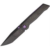 Poikilo Blade SLVTRS2 Salvator Black Bohler TantoFramelock Knife Black Titanium Handle