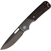 Ameight 001CBNII Felix II Framelock Knife Bronze CF