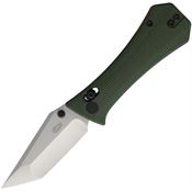 Auxiliary 005GRN Coffin Crossbar Lock Knife Grn Tan