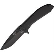 Bear & Son 112ABK Framelock Knife Assist Open Black