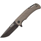 Bear & Son 71139 Linerlock Knife Assist Open Tan