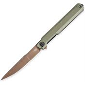 Bestech G65F Duoz Linerlock Knife OD Green