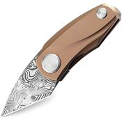 Bestech T1913I Tulip Damasteel Framelock Knife Pink