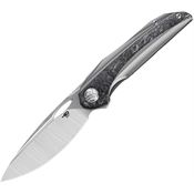 Bestech T2601B SENU Framelock Knife Ti/Marble CF