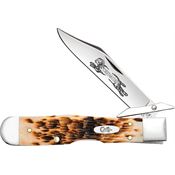 Case XX 10812 Cheetah Cub Amber Bone