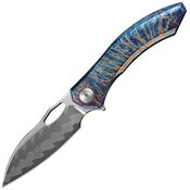 CH CUPRABL Cupra Framelock Knife Blue