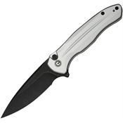 Civivi 240912 Kitefin Button Lock Silver Al