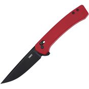 CRKT 7075R Q Compact Crossbar Lock Knife Red