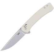 CRKT 7075S Q Compact Crossbar Lock Knife Wht