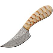 Damascus 1429BO Skinner Burnt Bone