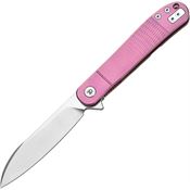Dreamtech 4370P Framelock Knife Ti Pink