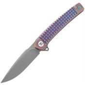 Dreamtech 9613P Framelock Knife Ti Purple
