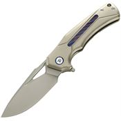 Dreamtech 9402C Framelock Knife Gold Ti/Zirc