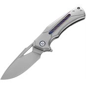 Dreamtech 9402G Framelock Knife Gray Ti/Zirc