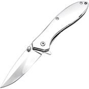 ElitEdge 10A28SL Linerlock Knife Assist Open Silver