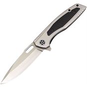 ElitEdge 10B001SL Linerlock Knife Silver