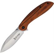 Elk Ridge 2031BN Linerlock Knife Brown wood