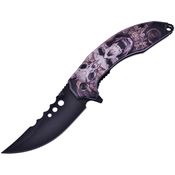 Frost FC62SK Bone Shaker Linerlock Knife Assist Open